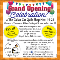 Grand Opening at The Calico Cat Quilt Shop