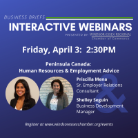 Business Briefs Interactive Webinars - Peninsula Canada -  Limited to 100 Guests