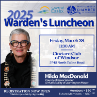 2025 Warden's Luncheon with County of Essex Warden and Town of Leamington Mayor, Hilda MacDonald