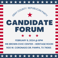 Gray County Republican Party Candidate Forum