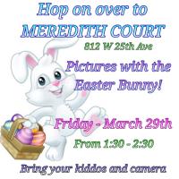 Easter Bunny pictures at Meredith Court
