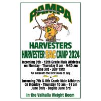 Harvester SAC Camp 2024: Incoming 9th - 12th Grade Male Athletes