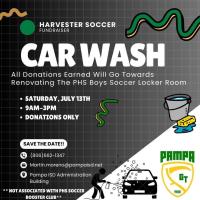 Harvester Soccer Car Wash Fundraiser