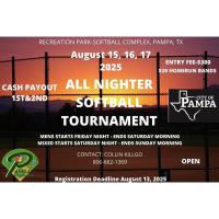 City of Pampa All Nighter Softball Tournament