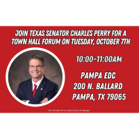 Pampa Town Hall Meeting - Senator Charles Perry