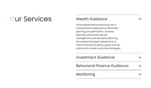 Our Services - Wealth Guidance