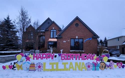 Birthday Package with our New White Numbers