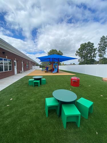 Large Playgrounds.  We bring the classrooms outside!