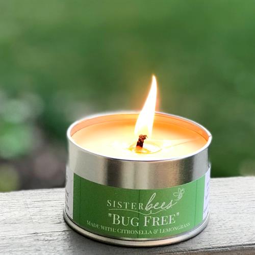 Bug Free Citronella Beeswax Candle Bug Free Citronella Beeswax Candle