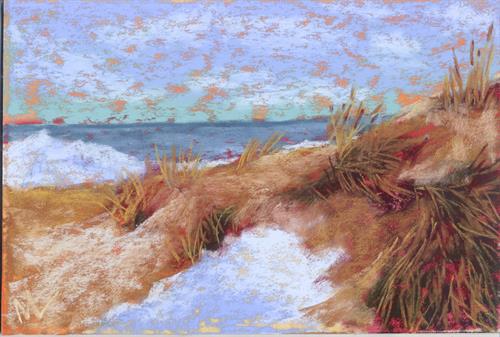 "Swirls of Dune Grass" 9x6" pastel "Swirls of Dune Grass" 9x6" pastel