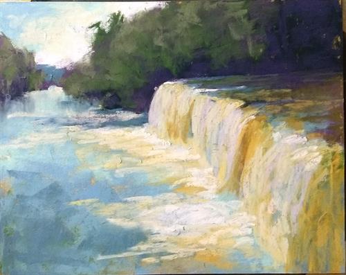 "Tahquamenon Falls" 10x8" pastel