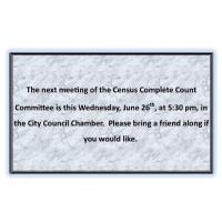 Census Complete Count Committee Meeting