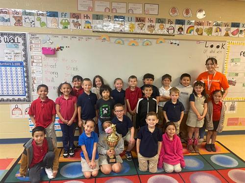 Way to go, Mrs. Castillo’s 1st graders! Last week, they were selected for the Respect Class of the Week! 