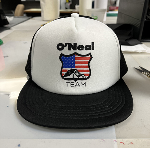O'neal Team screen printed hats