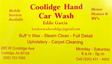 Coolidge Hand Car Wash