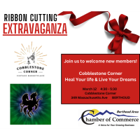 Ribbon Cutting Extravaganza with Cobblestone Corner & Heal Your Life and Live Your Dreams