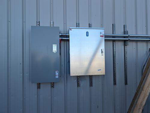 3 phase service install on an industrial building