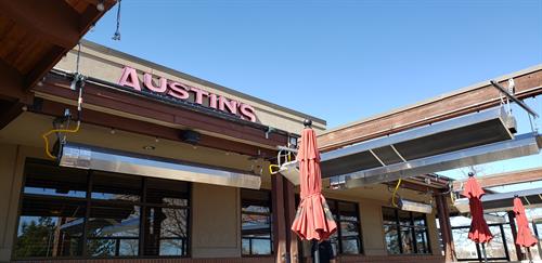 We Installed Patio Heaters at Austin's American Grill