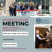 Ambassador Meeting @ Location TBA - 4:30 PM - 6:30 PM