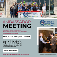 Ambassador Meeting @ PF Chang's - 4:30 PM - 6:00 PM