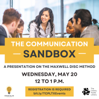 Lunch & Learn @ The Colony Library: A Presentation on the Maxwell DISC Method