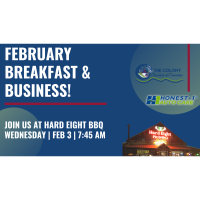 Business & Breakfast for February hosted by Hard Eight BBQ
