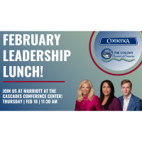 CANCELLED-Leadership Lunch February sponsored by Comerica Bank