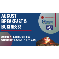 Business & Breakfast for August hosted by Hard Eight BBQ