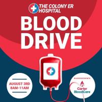 The Colony ER Hospital - Blood Drive 8:00AM-11:00AM