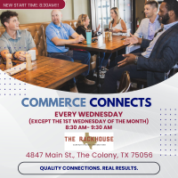 2025 Commerce Connects @ The Rackhouse 8:30AM-9:30AM