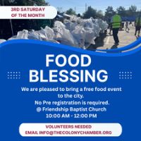 3rd Saturday Food Blessing @ Friendship Baptist Church