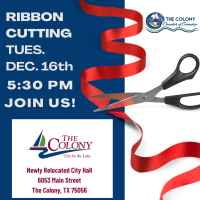 Ribbon Cutting Celebration for The City of The Colony New City Hall @ 5:30 PM