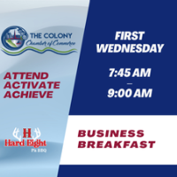 2026 Chamber Business Breakfast @ Hard Eight BBQ The Colony 7:45AM -9:00 AM