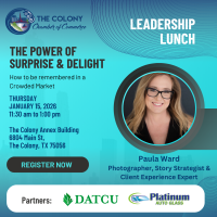 2026 Leadership Lunch @ The Colony Annex Building, Speaker: Paula Ward