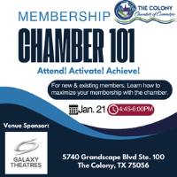 Attend! Activate! Achieve! Chamber 101 Session @ 4:45 PM - Galaxy Theatres