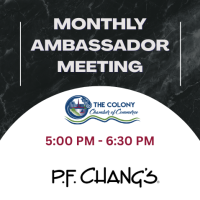 Ambassador Meeting @ PF Chang's - Become an Ambassador! 5:00 PM - 6:30 PM