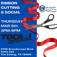 Ribbon Cutting Celebration for TOCA Social @ 3:00 PM