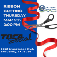 Ribbon Cutting Celebration for TOCA Social @ 3:00 PM