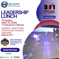 2026 Leadership Lunch @ Fritzs Adventure Speaker: Justin Grass - Denco 911