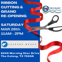 Ribbon Cutting Celebration & Grand Re-Opening for Supreme Wraps @ 11AM-2PM