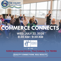 2026 Commerce Connects @ Holiday Inn Express Plano--The Colony 8:30AM-9:30AM