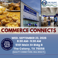 2026 Commerce Connects @ Paris Baguette 8:30AM-9:30AM
