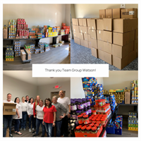 Thankful for Group Watcon adopting 100 boxes
