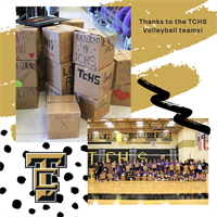 Thanks to the TCHS Volleyball teams for adopting boxes