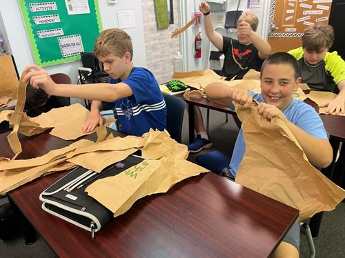 Joy in discovery: trying new tasks, mastering routines, cheering for each other.