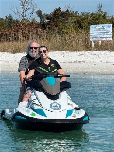 Exploring Shell Key Preserve on a private guided jet ski tour near Madeira Beach.