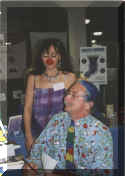 Marchia at our expo with the Great Dr Patch Adams