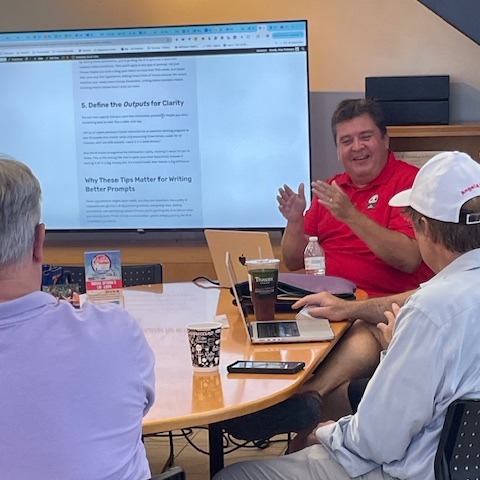 Eric gives quarterly AI classes at the Pinellas Beaches Chamber of Commerce Eric gives quarterly AI classes at the Pinellas Beaches Chamber of Commerce