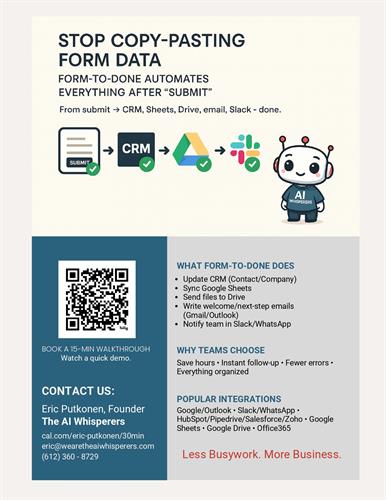 Form-to-Done Flyer Form-to-Done Flyer