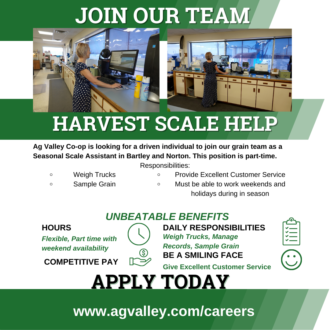 Ag Valley Cooperative Grain Scale Operator Job Description Norton